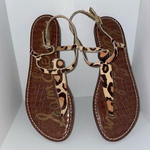Sam Edelman Gigi Shoes Women Leopard Print
Thong Sandals Size 8.5